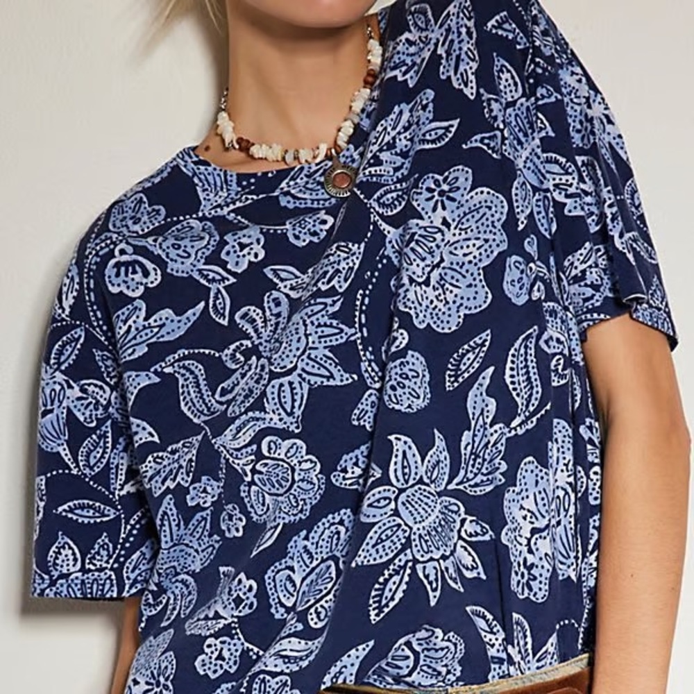 NWOT We The Free Nina Printed Tee